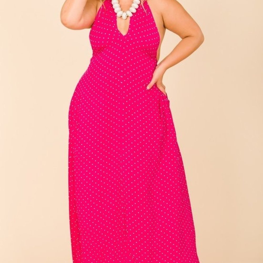 COMING SOON!! NWT Plus Size Halter Maxi Dress - Sizes 1x - 3x